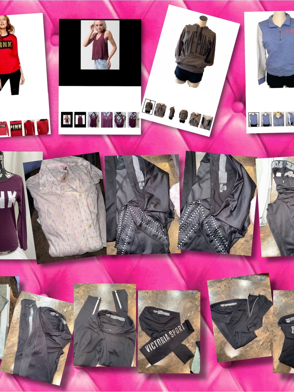 Victoria's Secret Black Activewear Hoodie & Leggings Set
